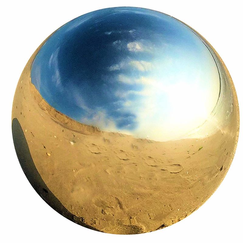 Китай Неубедительная нержавеющая сталь Газинг шарик на сады 5 глобус зеркала серебра 1/4 дюймов завод